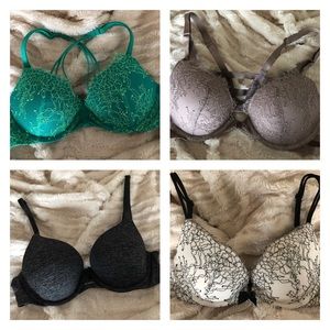 Bundle of 4 Victoria’s Secret Very Sexy and Padded Perfect Bras!